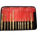 Mayhew Mayhew Tools MAY-67012 Brass Punch & Scraper Set - 12 Piece MAY-67012